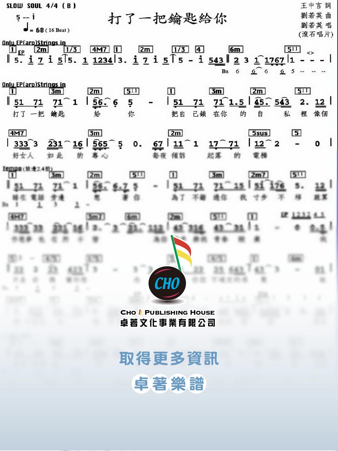 打了一把鑰匙給你